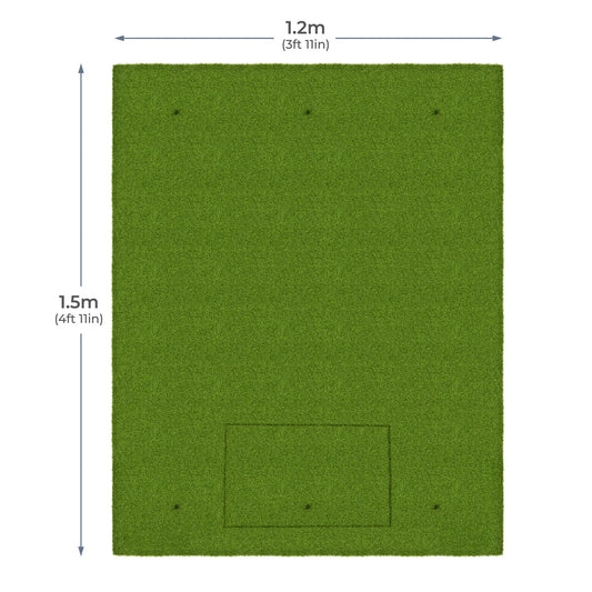 Standard Slim Switchable Hitting Mat 1.5m x 1.2m (4' 11" x 3' 11")