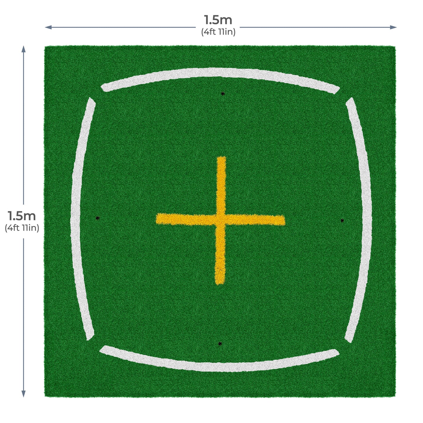 Teaching Hitting Mat 1.5m x 1.5m (4' 11" x 4' 11")