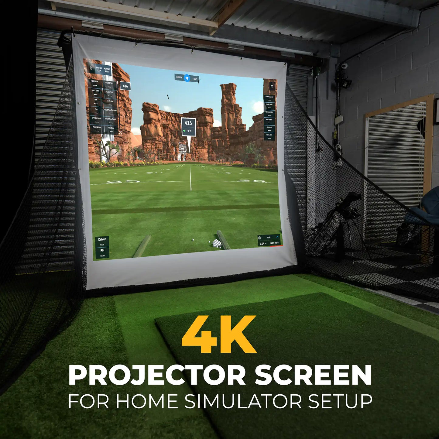 Square Golf Practice Net Bundle