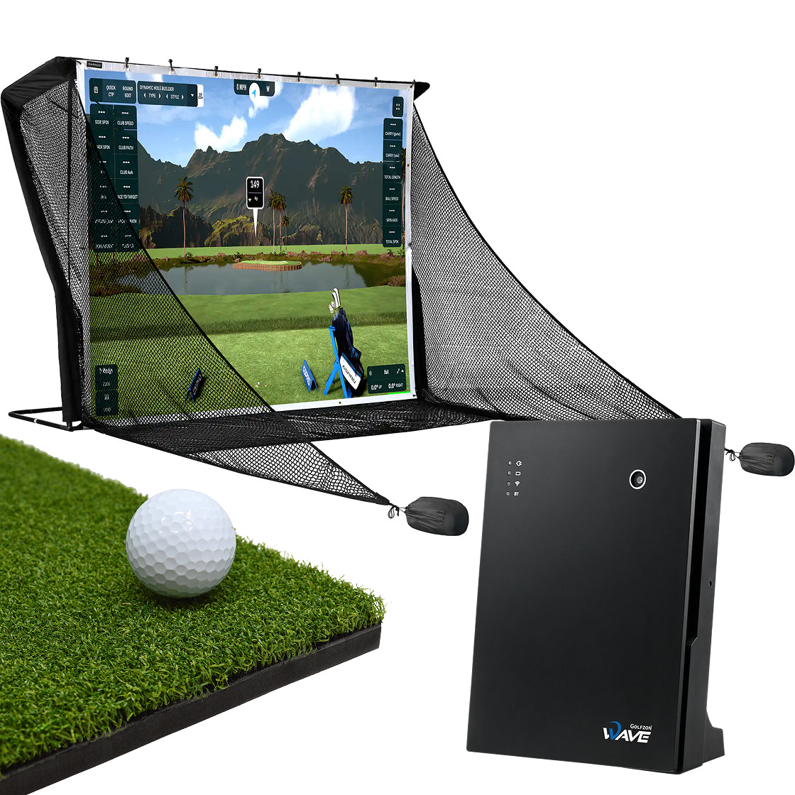 Golfzon WAVE Practice Net Bundle