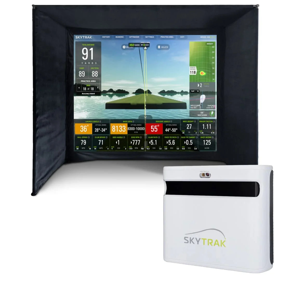 SKYTRAK+ Heimsimulator-Paket