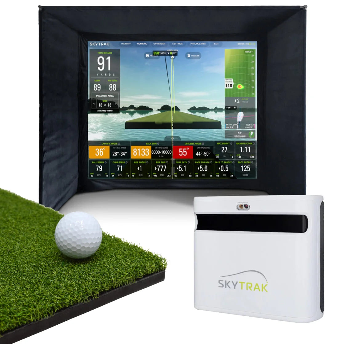 SKYTRAK+ Heimsimulator-Paket