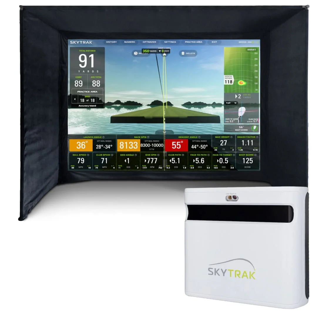 SKYTRAK+ Heimsimulator-Paket