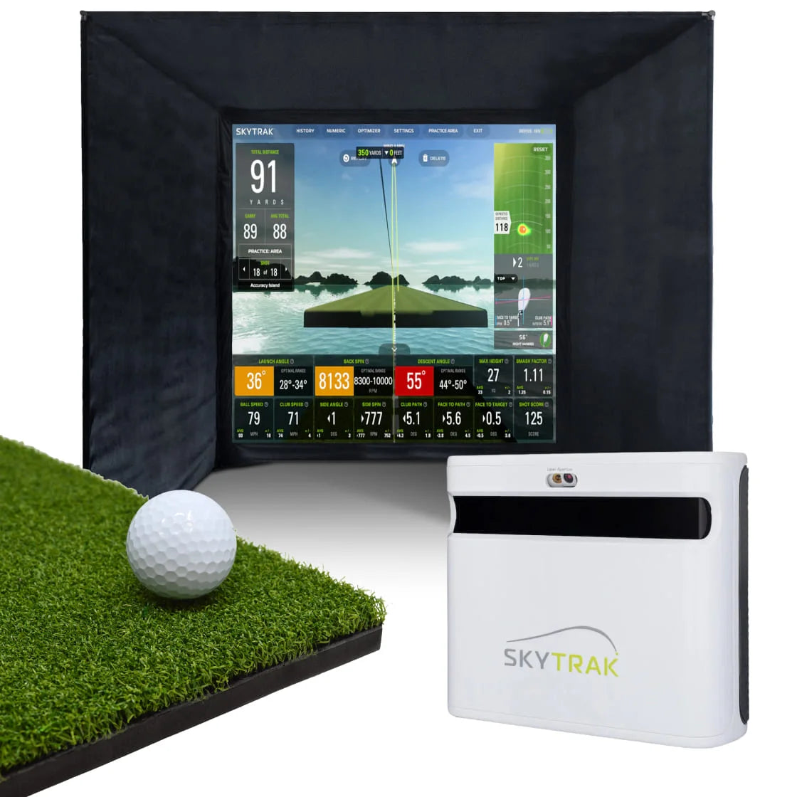 SKYTRAK+ Heimsimulator-Paket