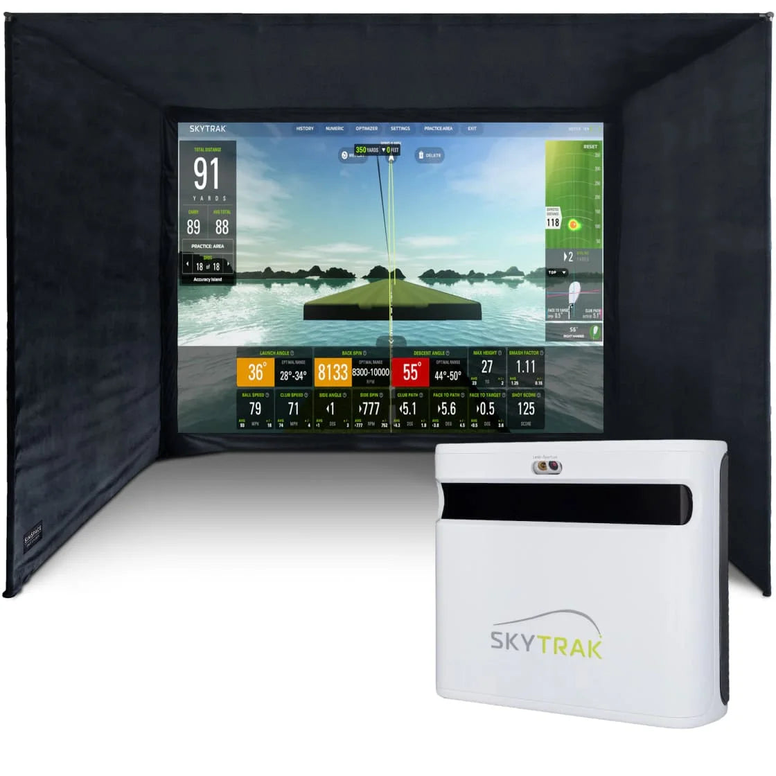 SKYTRAK+ Heimsimulator-Paket
