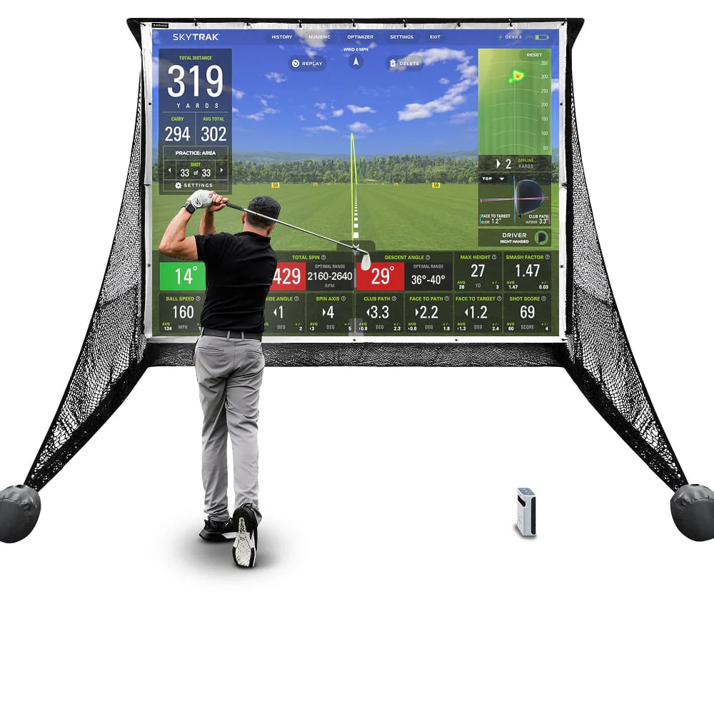 Pack Complet Filet d'Entraînement de Golf & SKYTRAK+