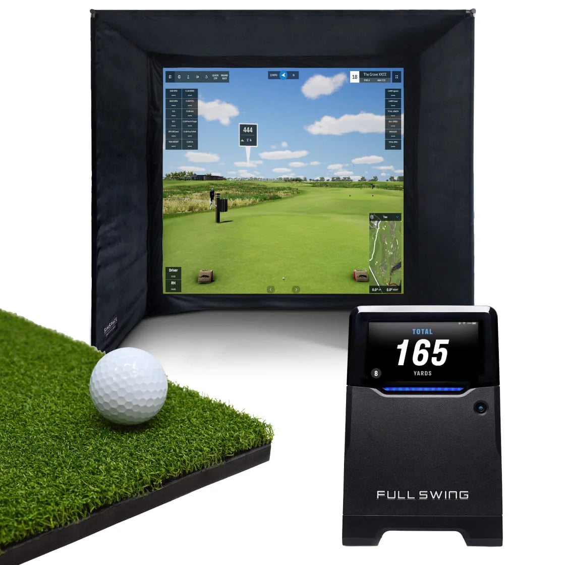 Pack Complet Enclos de Golf & Full Swing KIT/Simulateur GSPro Home