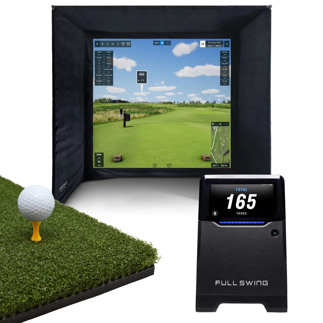 Pack Complet Enclos de Golf & Full Swing KIT/Simulateur GSPro Home