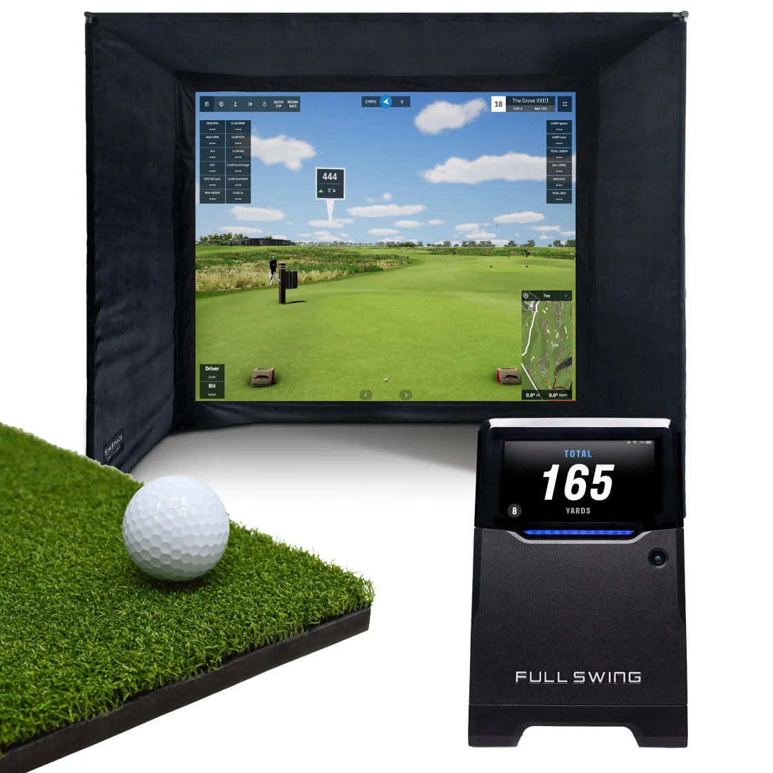 Pack Complet Enclos de Golf & Full Swing KIT/Simulateur GSPro Home