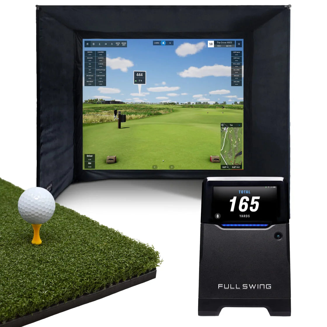 Pack Complet Enclos de Golf & Full Swing KIT/Simulateur GSPro Home
