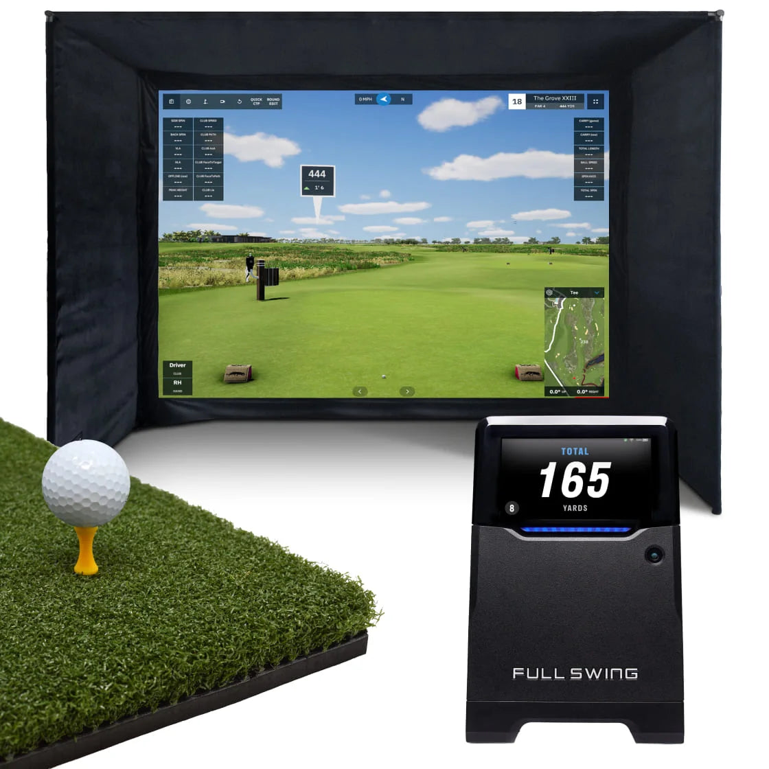Pack Complet Enclos de Golf & Full Swing KIT/Simulateur GSPro Home