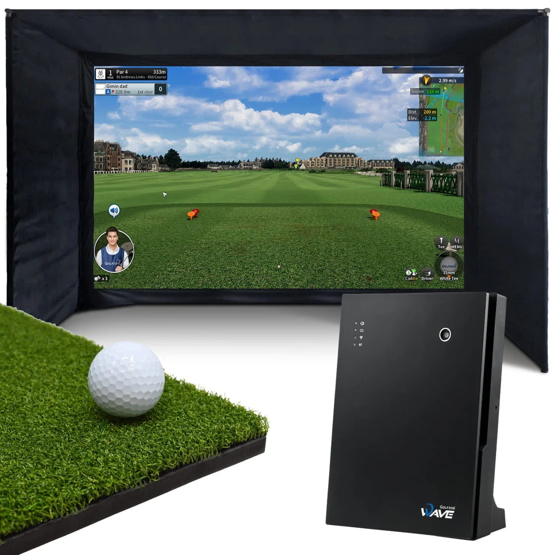 Golfzon WAVE Home Simulator Bundle