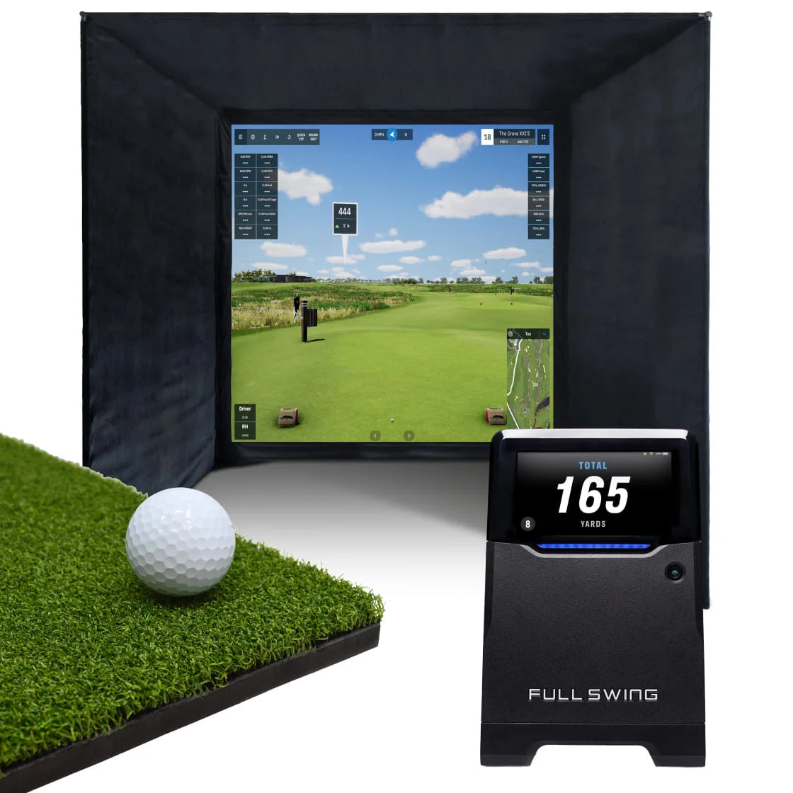 Pack Complet Enclos de Golf & Full Swing KIT/Simulateur GSPro Home