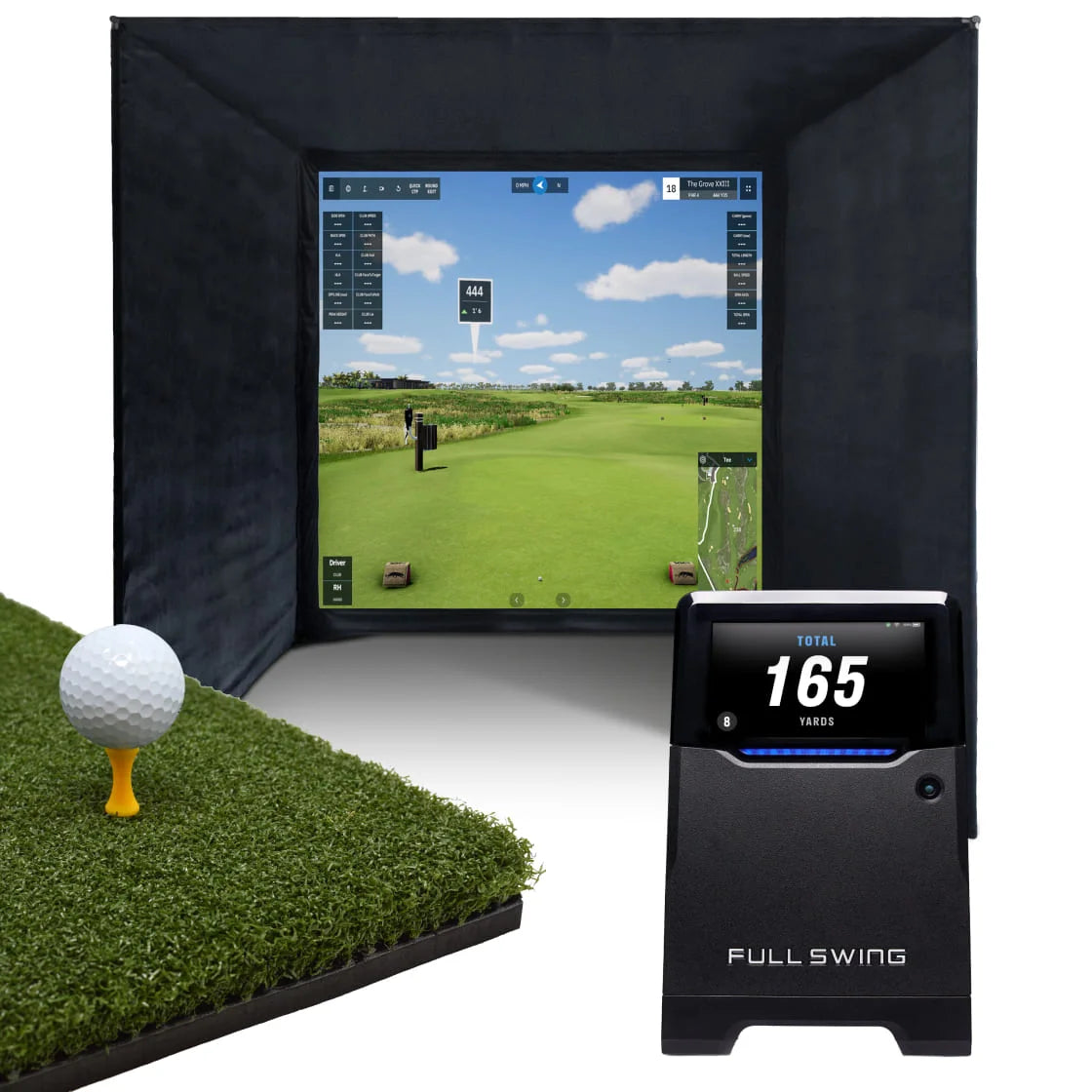 Pack Complet Enclos de Golf & Full Swing KIT/Simulateur GSPro Home