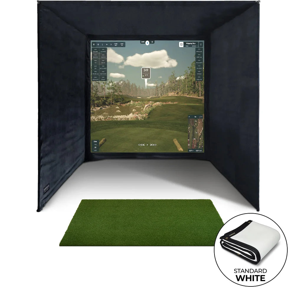 SimSpace Golf Enclosure - White Screen