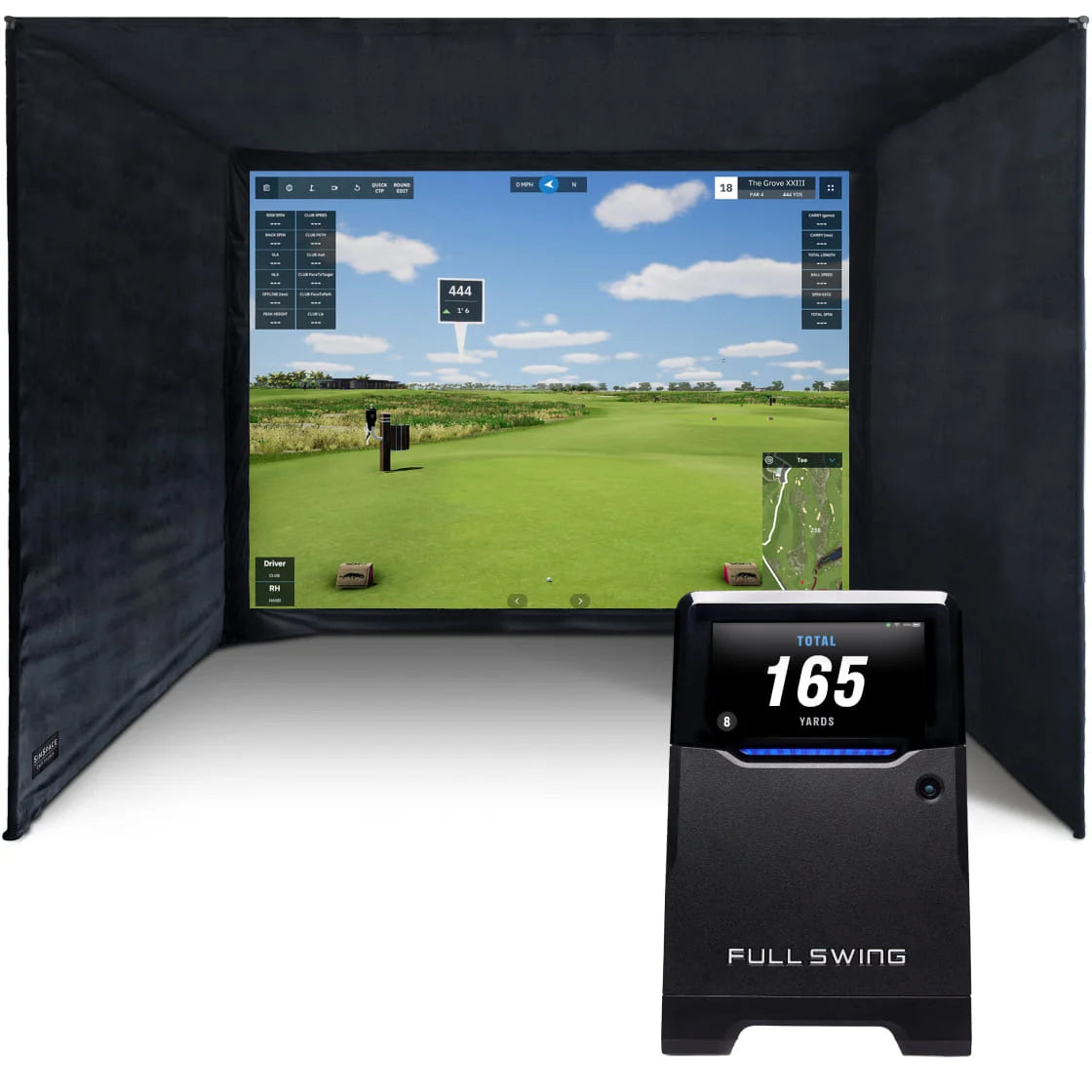 Pack Complet Enclos de Golf & Full Swing KIT/Simulateur GSPro Home