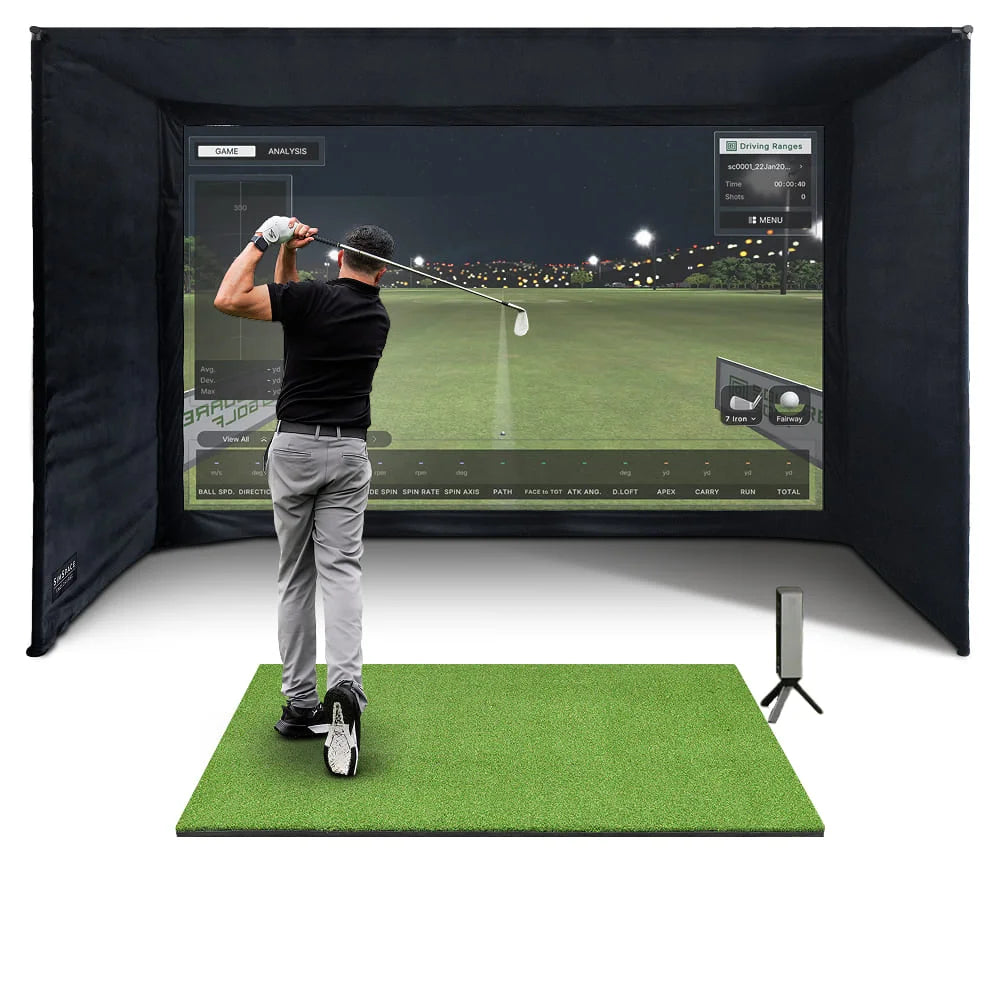 シミュレーションゴルフ SQUARE GOLF  EDITION Square Golf Home Simulator Bundle - SimSpace Golf
