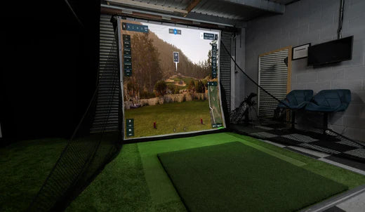 Room Setup and Dimensions for How Far from Screen Golf Simulator
