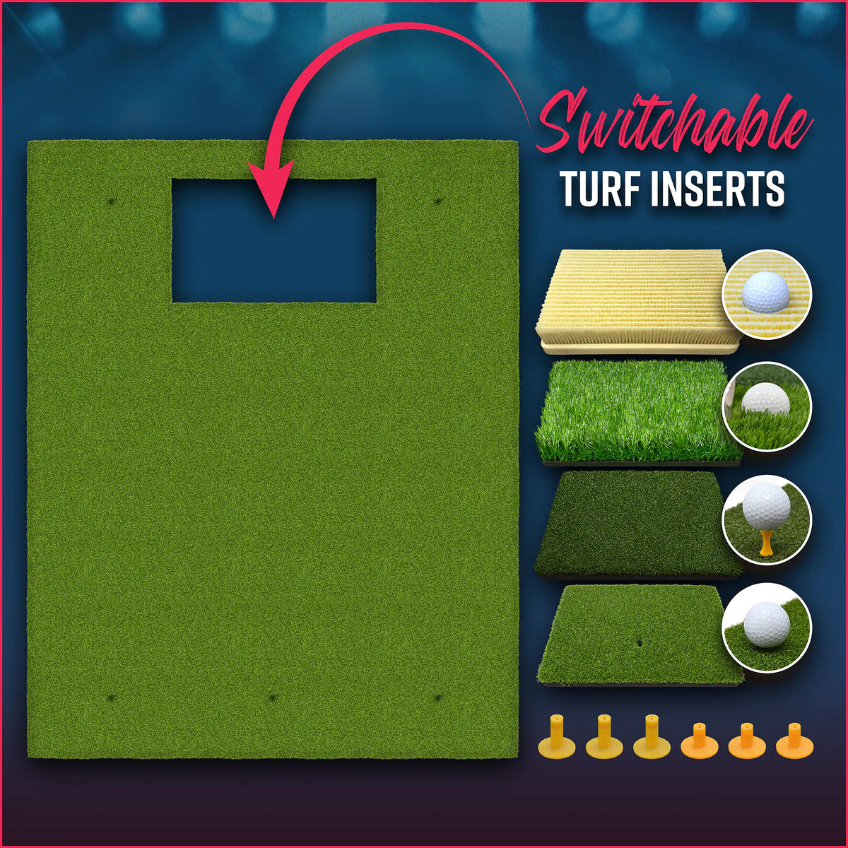 Ensemble d'enceintes de golf pour stade