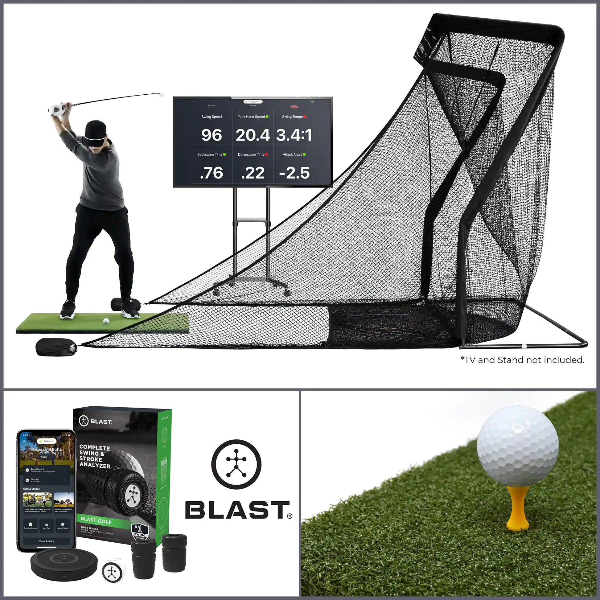 Blast Motion Golf Swing Analyzer, Game Improvement Sensor, Golf Club  Sensor, Motion Sensor