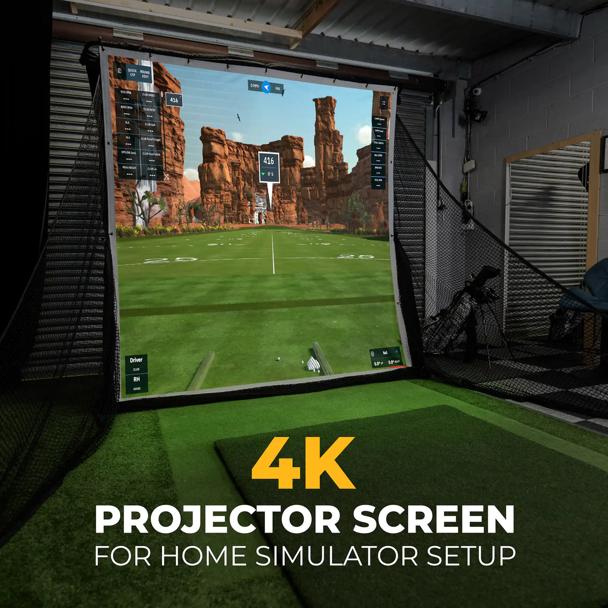 Neo Practicing Square Golf Practice Net Bundle - SimSpace Golf