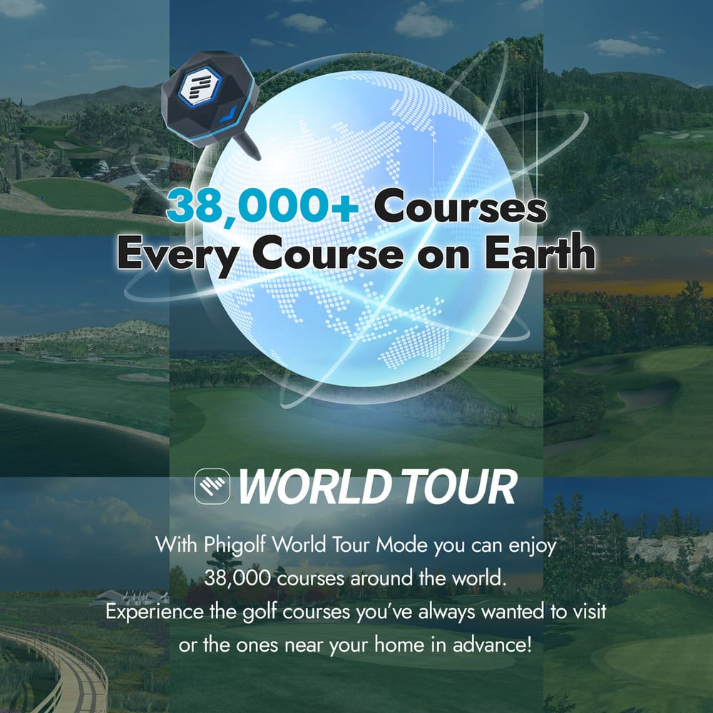 SimSpace Golf - Phigolf 2 Flex Mobile & Home Simulator