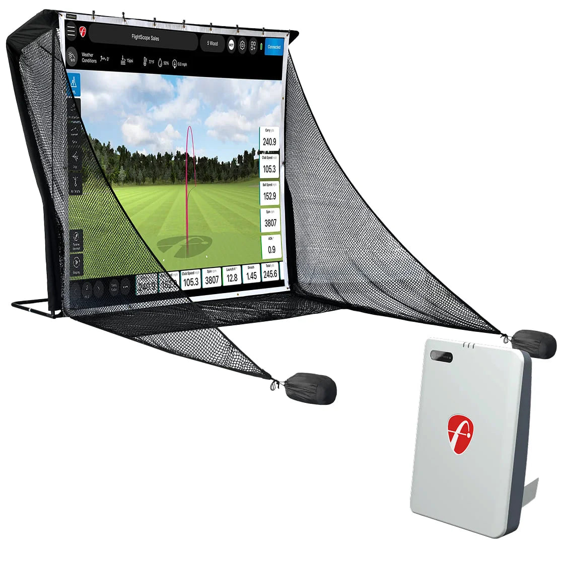 FlightScope Mevo Gen2 Practice Net Bundle