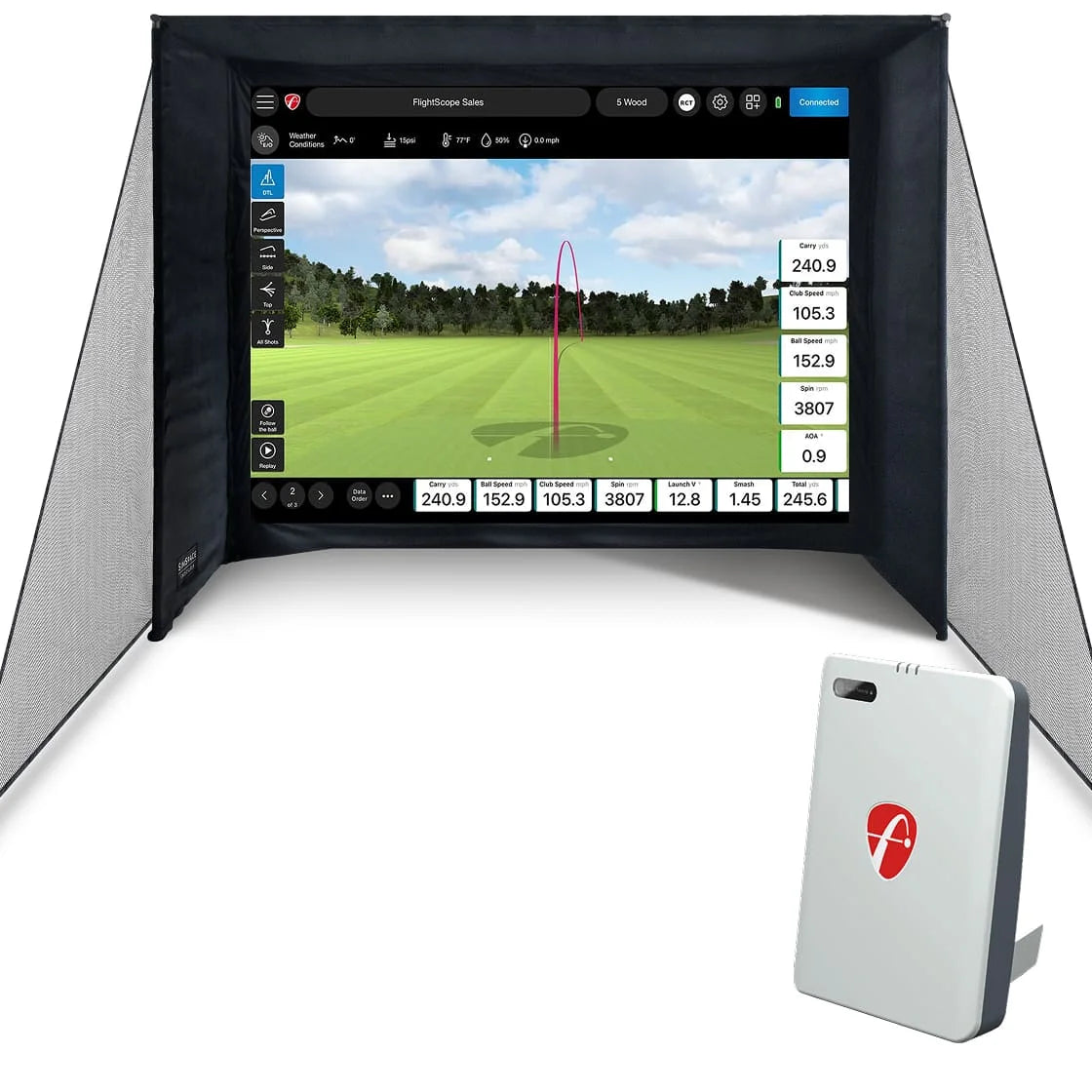 FlightScope Mevo➕ Mevo+ with Pro Package and Face Impact Location
