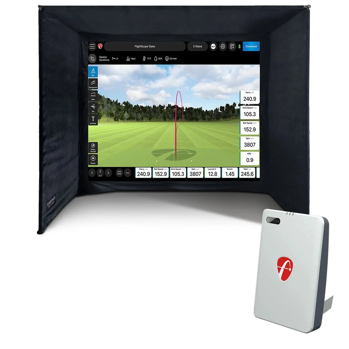 FlightScope Mevo Gen2 Home Simulator Bundle