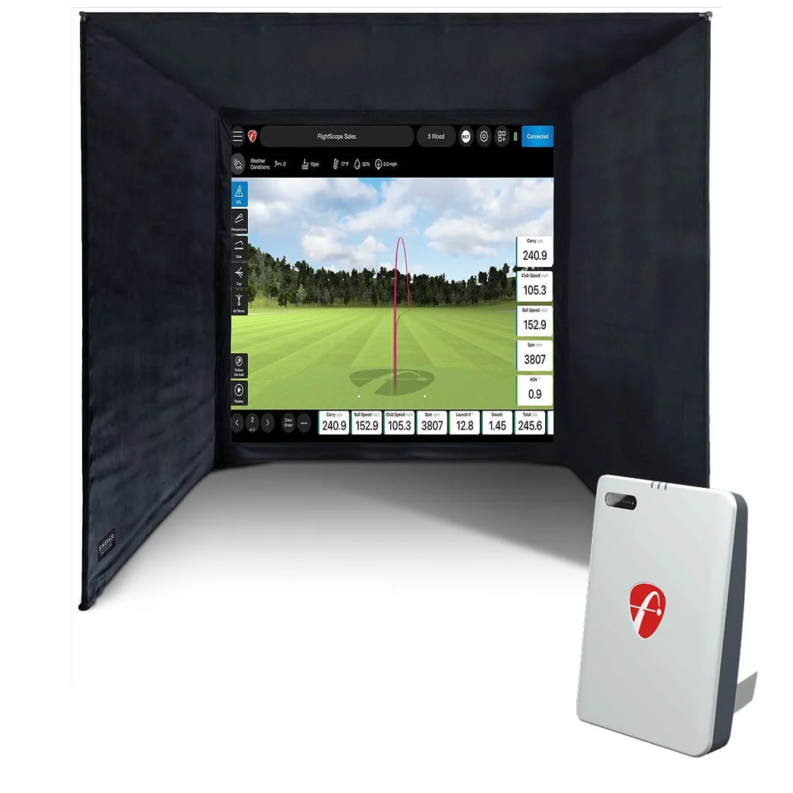 FlightScope Mevo Gen2 Home Simulator Bundle