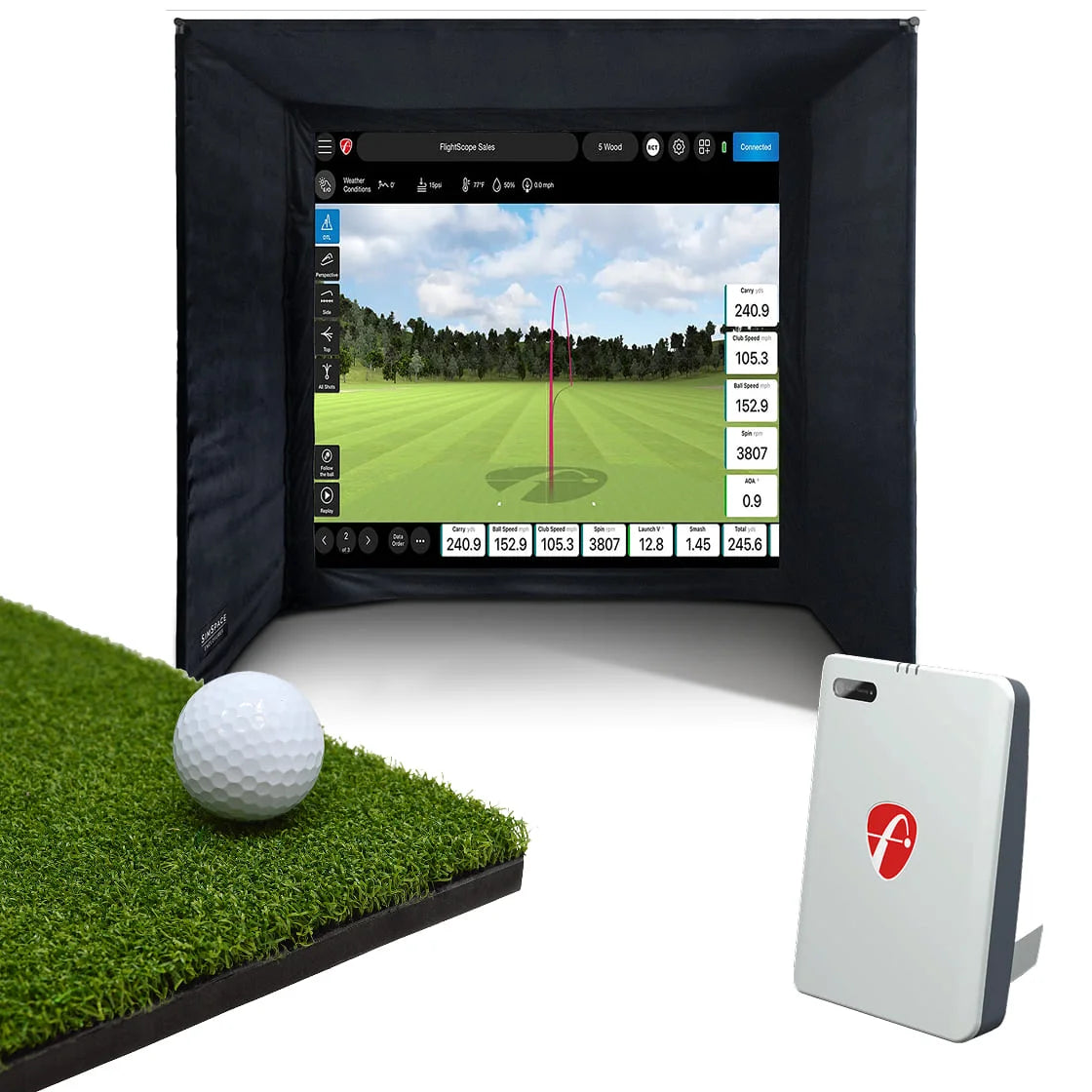 FlightScope Mevo Gen2 Home Simulator Bundle