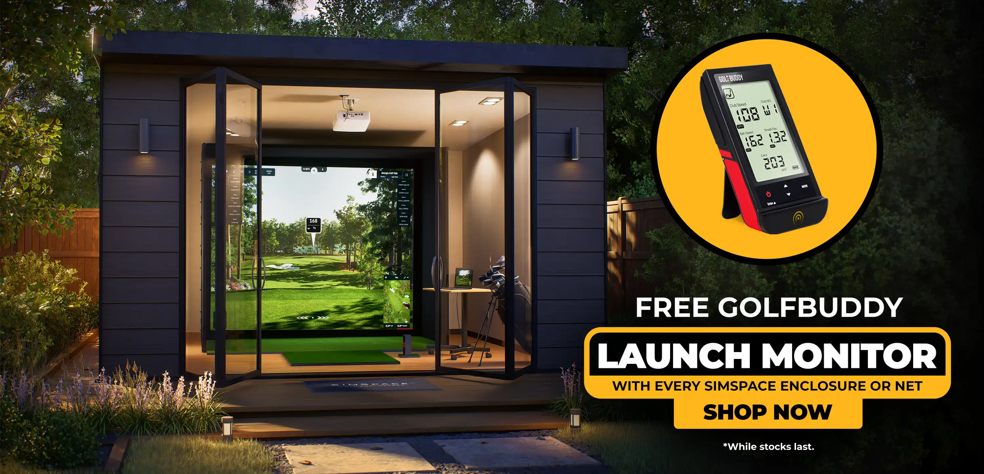 Free Launch Monitor with every enclosure or net order.