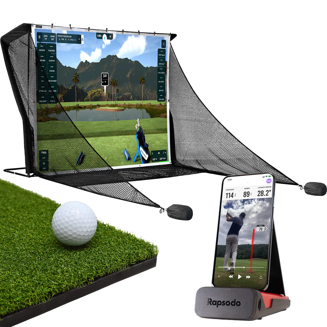 Rapsodo MLM Practice Net Bundle