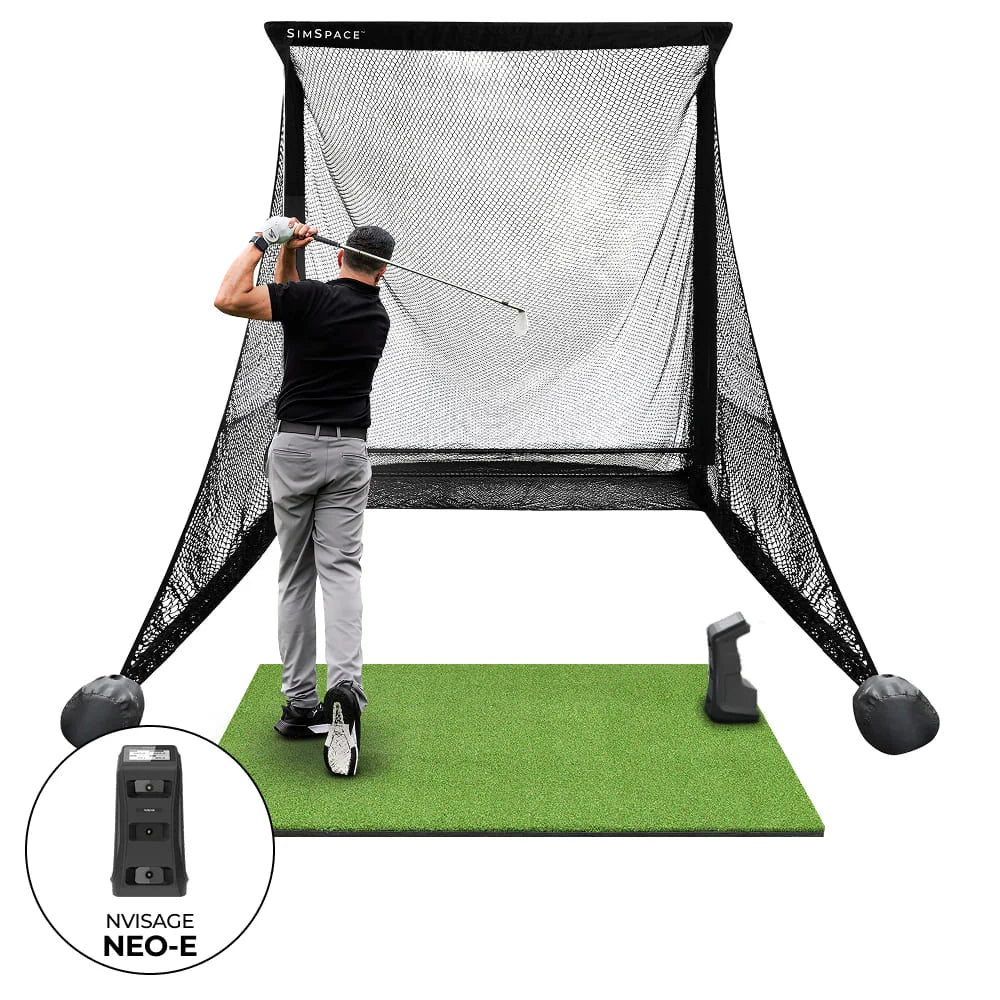 Neo Practicing Square Golf Practice Net Bundle - SimSpace Golf