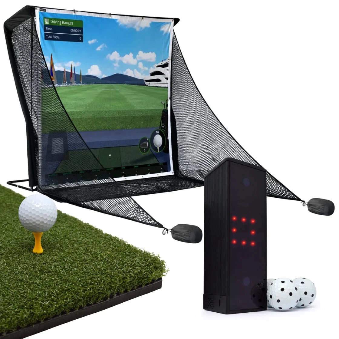 Square Golf Practice Net Bundle