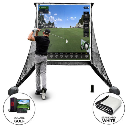 Square Golf Practice Net Bundle