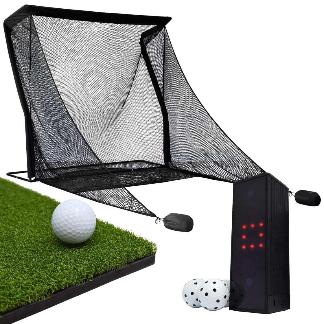 Quadratisches Golf-Übungsnetz-Paket