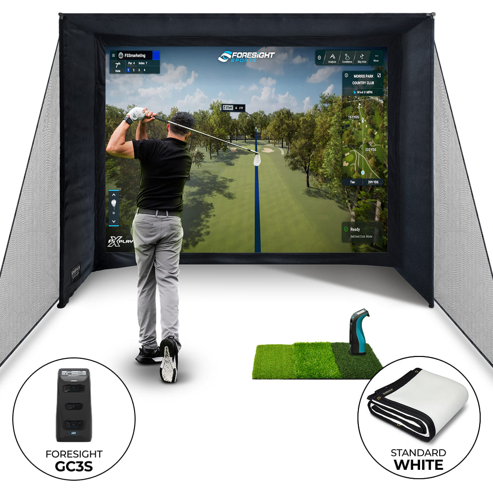 Foresight GC3S SLIM Golf Enclosure Bundle