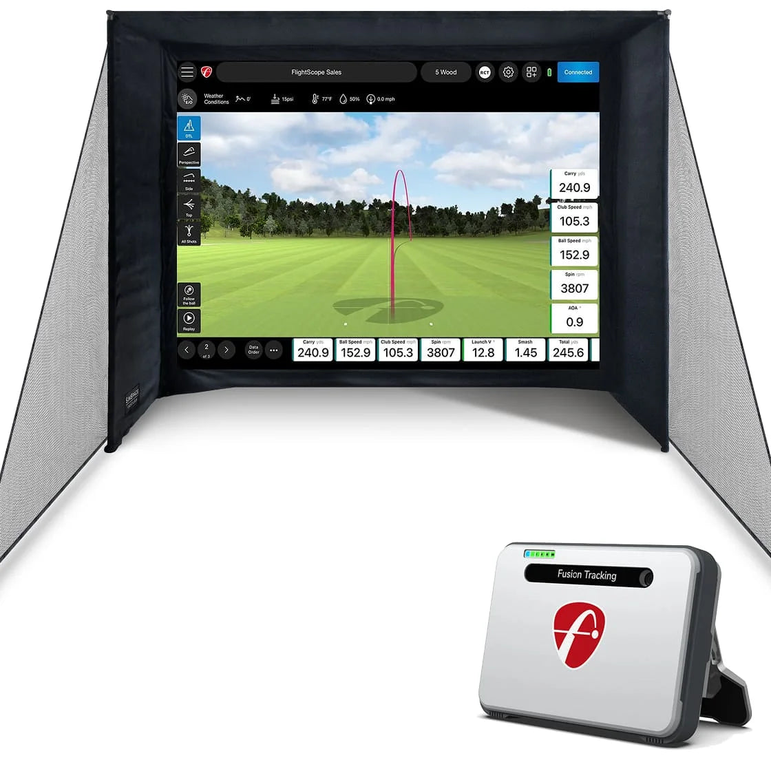 FlightScope Mevo+ Home Simulator Bundle