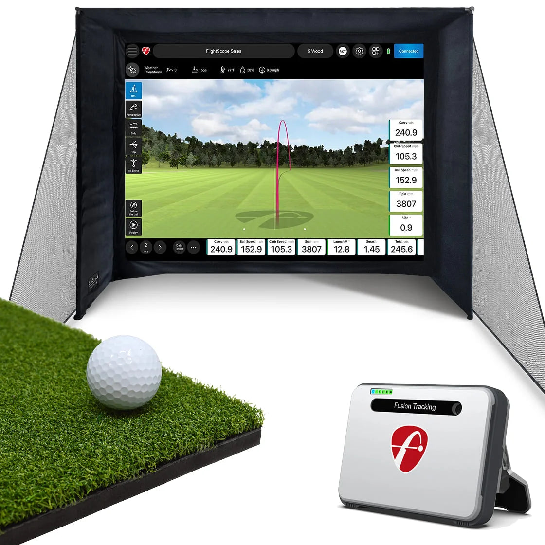 FlightScope Mevo+ Home Simulator Bundle