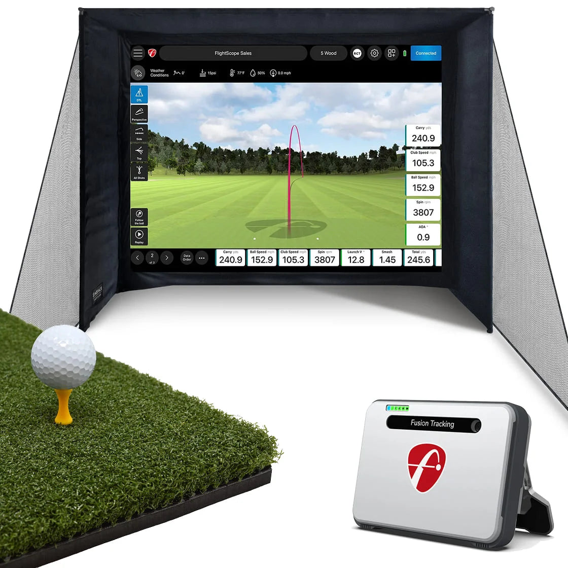 FlightScope Mevo+ Home Simulator Bundle