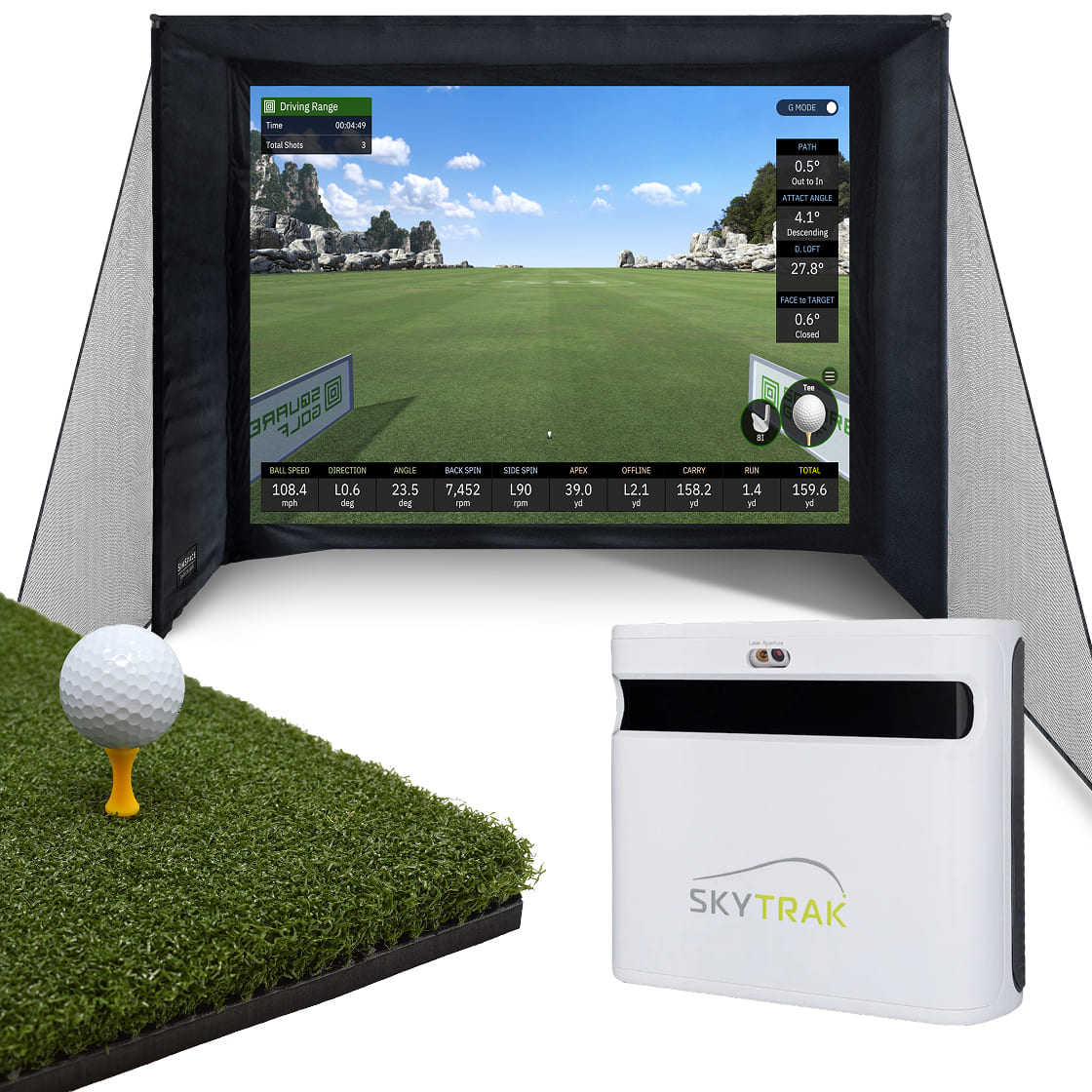 SKYTRAK+ Heimsimulator-Paket