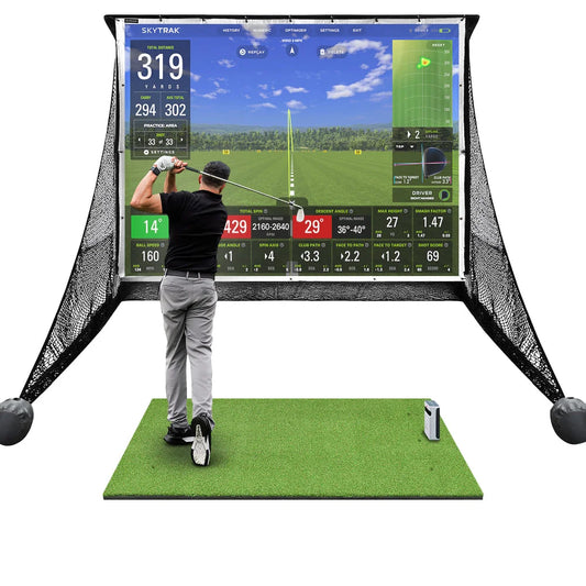 Pack Complet Filet d'Entraînement de Golf & SKYTRAK+