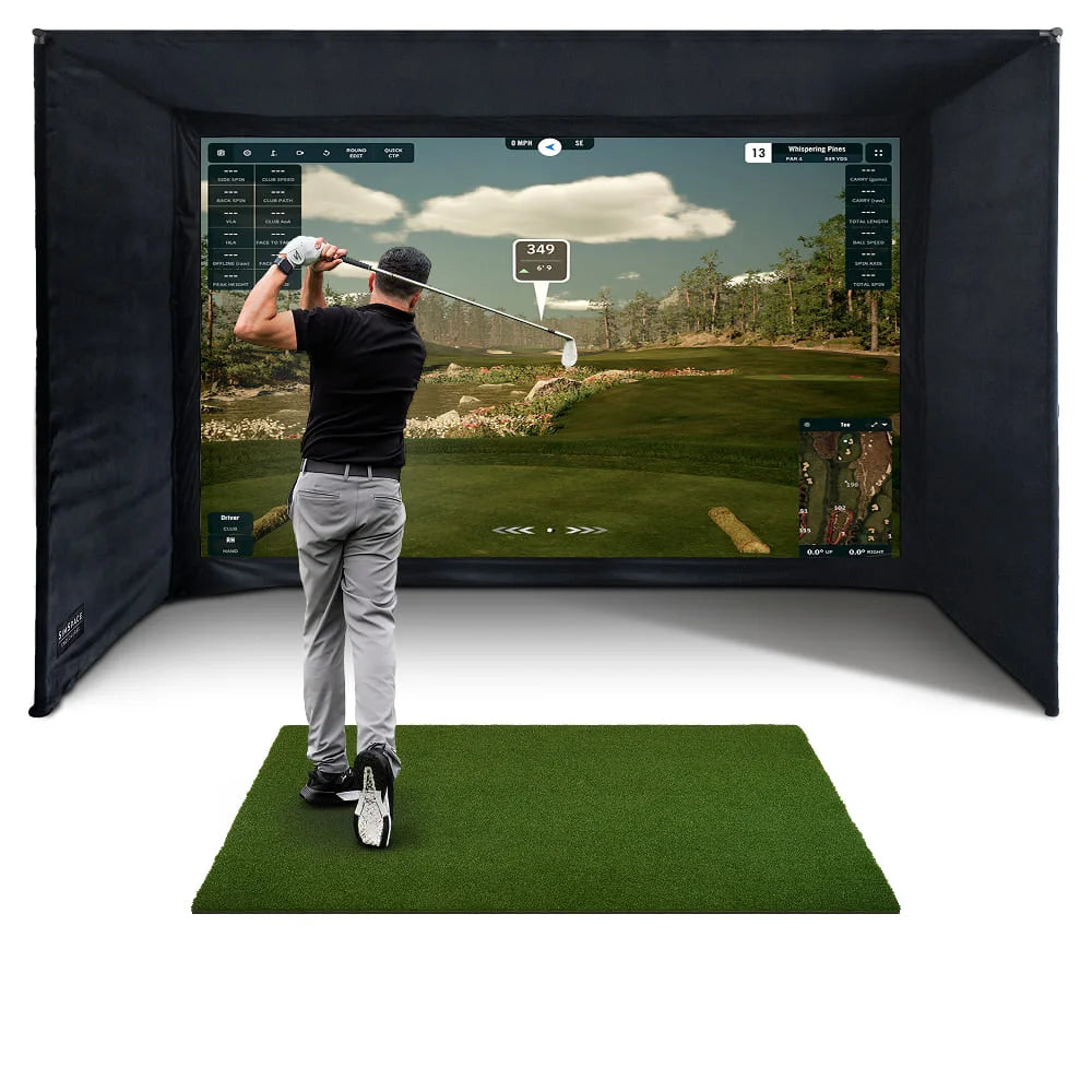 SimSpace Golf Enclosure - UltraMAX Grey Screen
