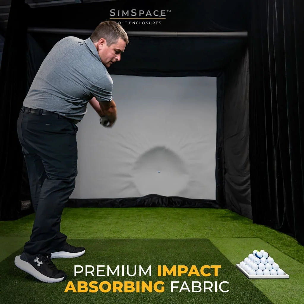 SimSpace Golf Enclosure - UltraMAX Grey Screen