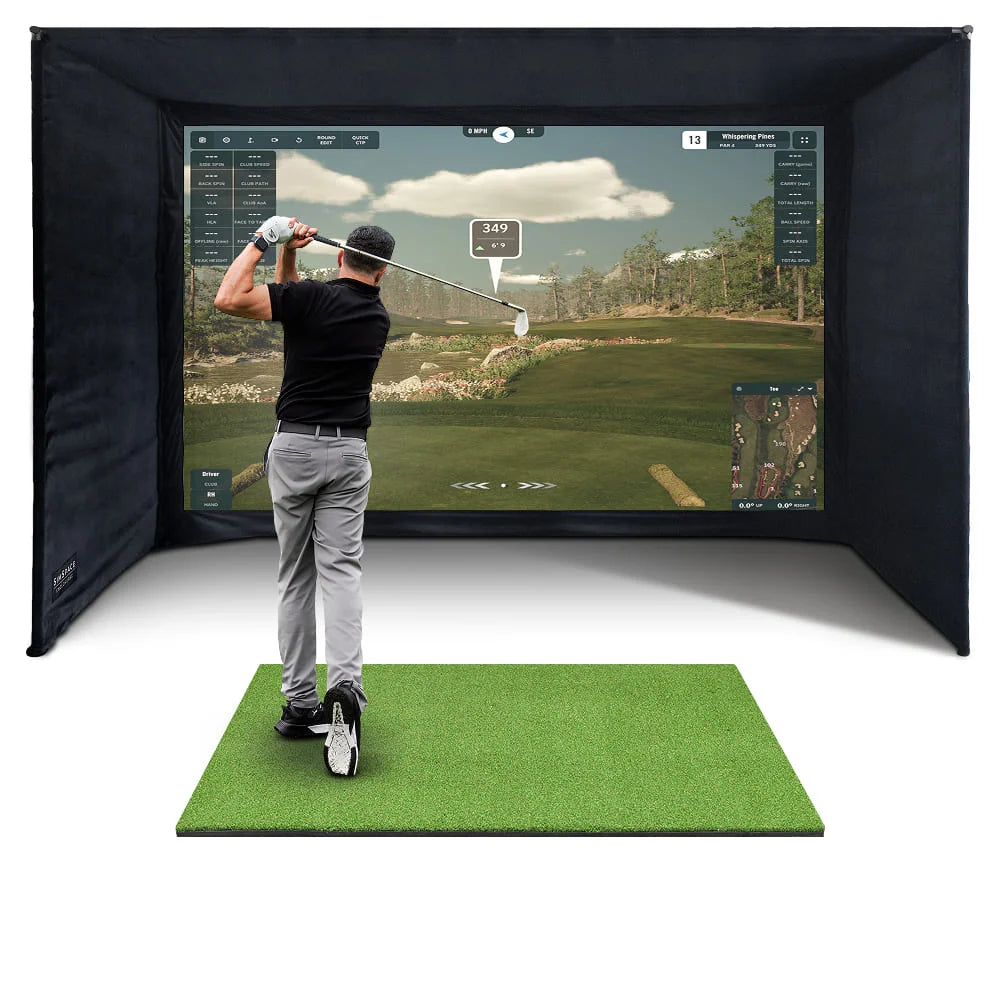 SimSpace Golf Enclosure - White Screen