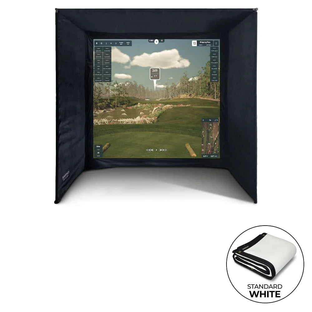 SimSpace Golf Enclosure - White Screen