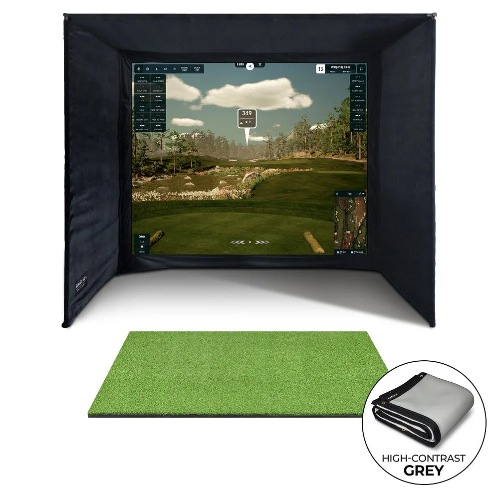 SimSpace Golf Enclosure - UltraMAX Grey Screen