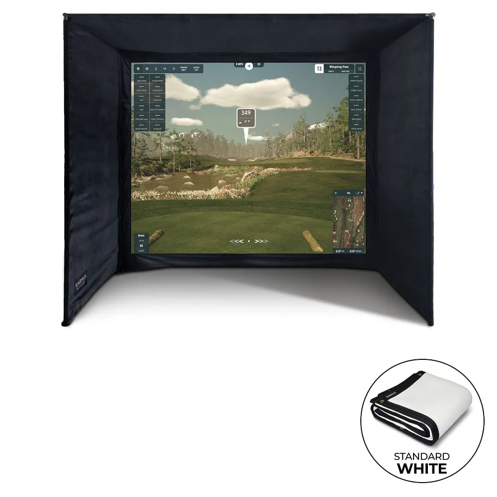 SimSpace Golf Enclosure - White Screen