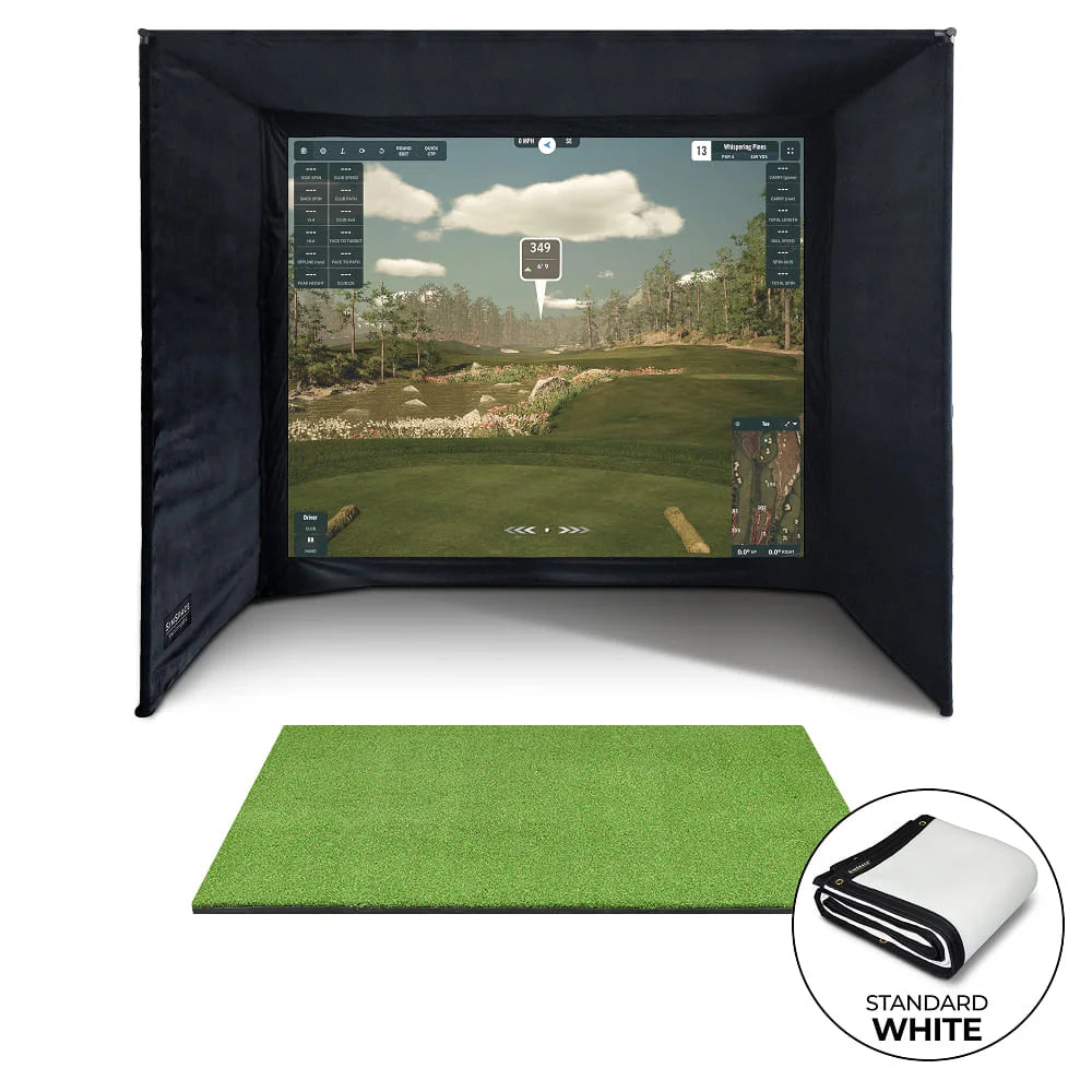 SimSpace Golf Enclosure - White Screen
